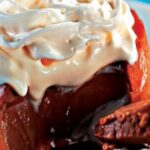 Pudim cremoso de chocolate