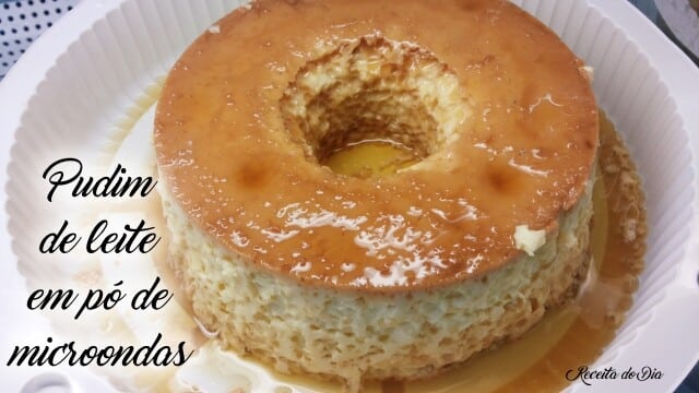 Pudim de leite em pó microondas