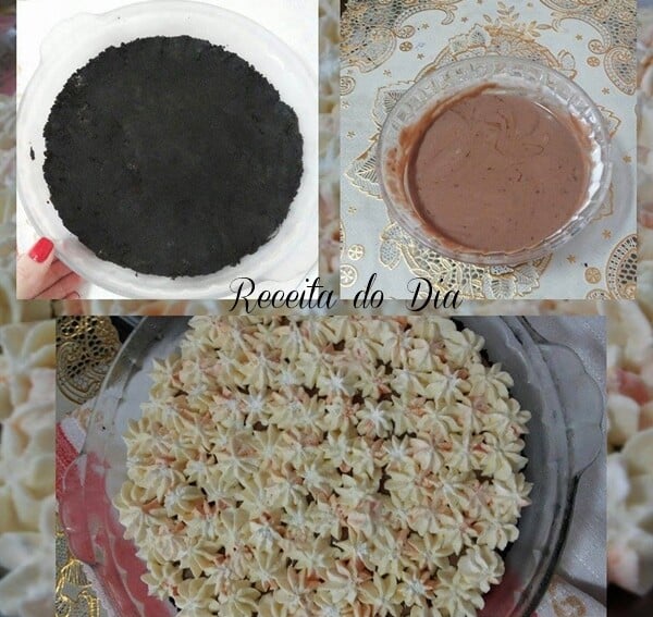 Pavê de Oreo com merengue