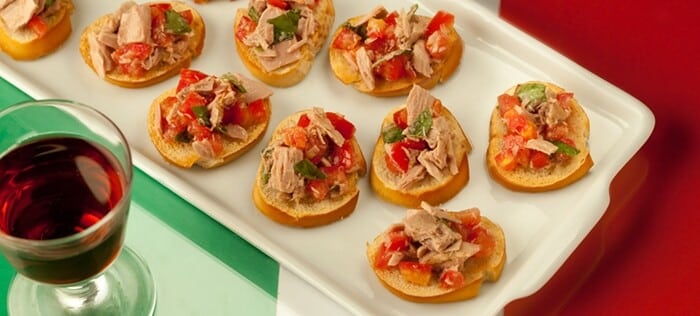 Bruschettas de Atum - Brusquetta