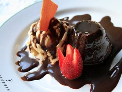 Petit Gateau de chocolate light
