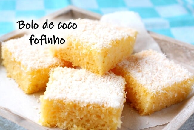 Receita de bolo de coco fofinho