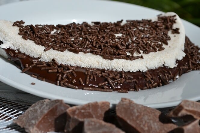 Tapioca de chocolate. (Foto: Divulgação)