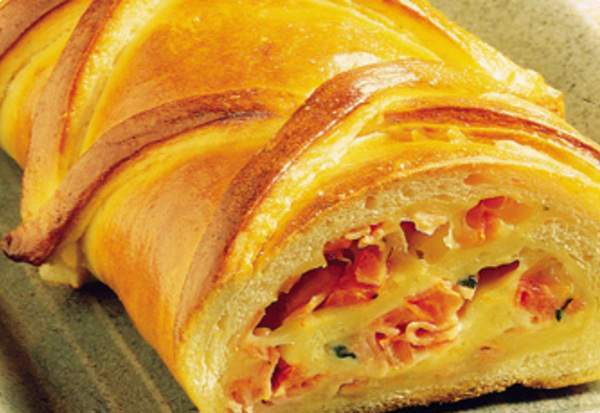 Pão caseiro recheado. (Foto: Divulgação)