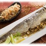 Peixe recheado com atum