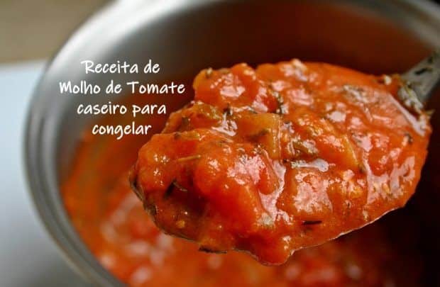 RECEITA DE MOLHO DE TOMATE caseiro para congelar