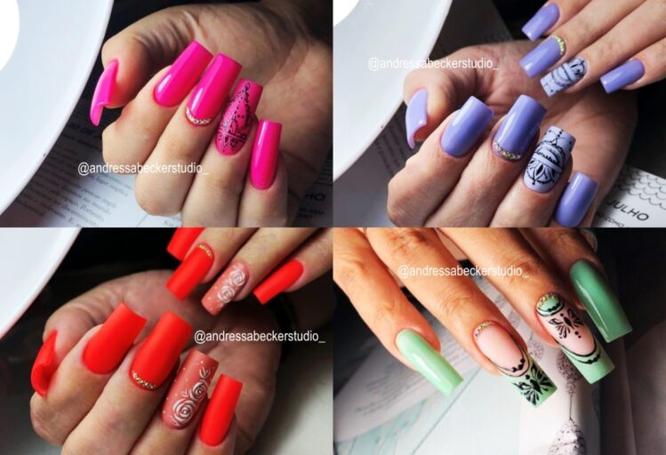 Unhas Decoradas com Arabesco: inspirações para todas as ocasiões