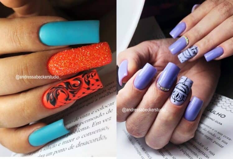 Unhas Decoradas com Arabesco: inspirações para todas as ocasiões