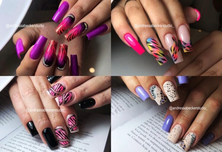 Unhas com estampa animal
