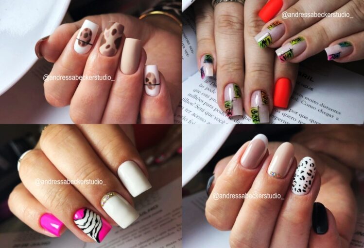 Unhas com estampa animal