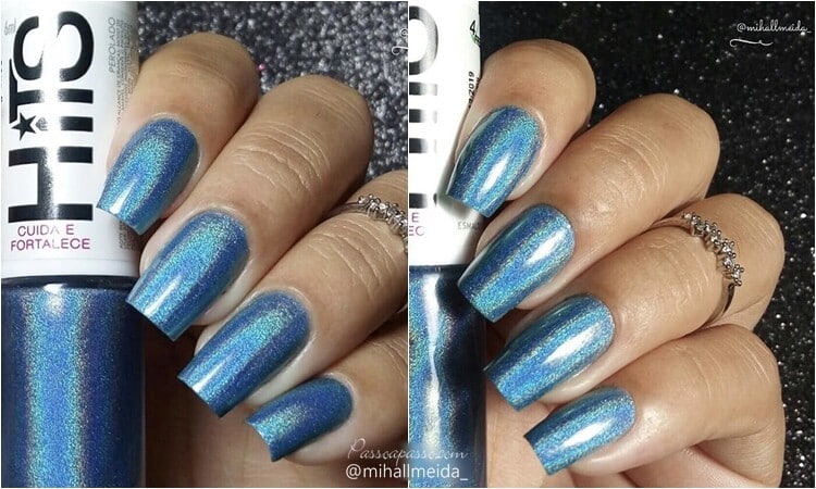 Unhas decoradas holográficas