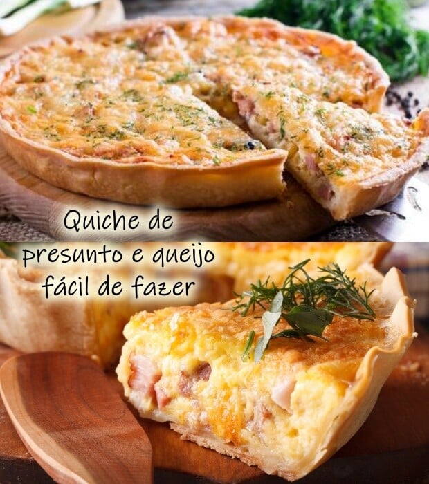 Quiche de Presunto e Queijo