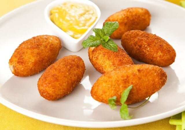 Receita de croquete de presunto e queijo