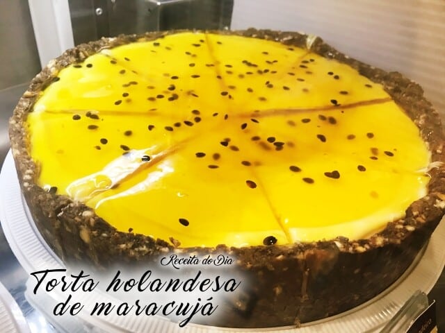 Receita de torta holandesa de maracujá
