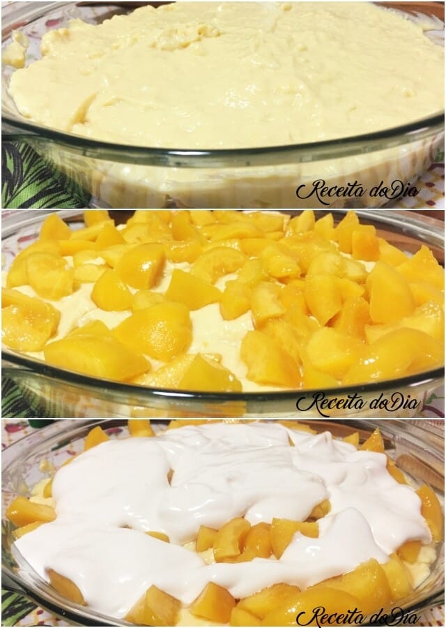 Sobremesa Pavê de Pêssego